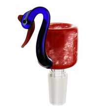 Load image into Gallery viewer, BILLY MATE Handcrafted Double Wall Swan Glass Cone Piece – 14mm

