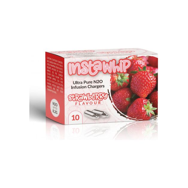 INSTAWHIP Strawberry Infused Cream Chargers - 10 Pack