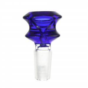 BILLY MATE Solid Double Ring Colored Glass Cone Piece – 14mm