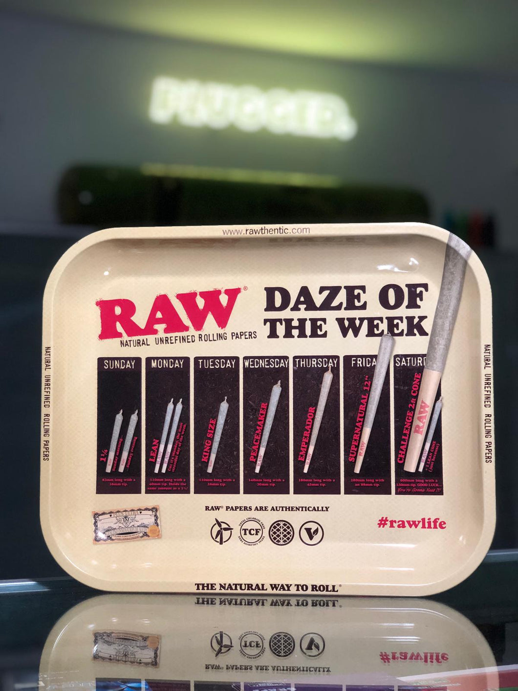 RAW Daze Of The Week Rolling Tray - 34 x 27cm