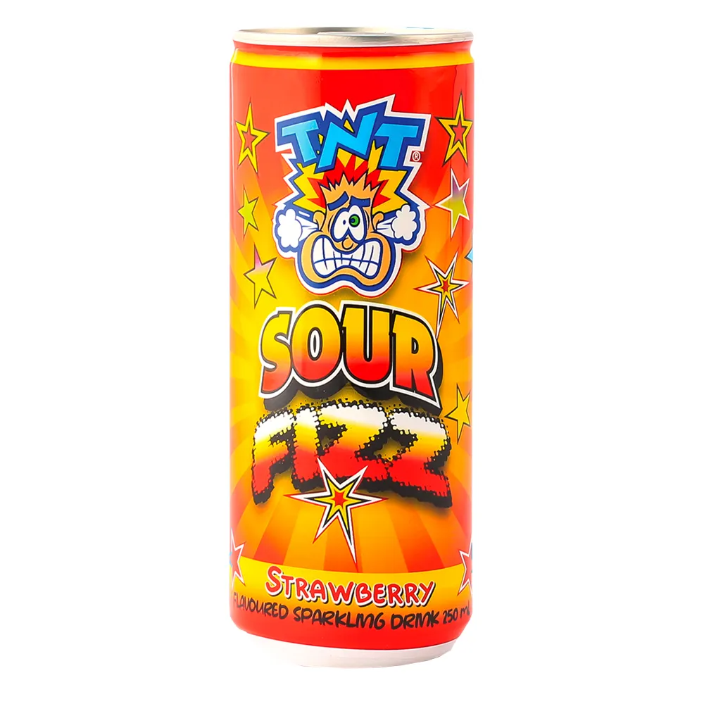 TNT Sour Fizz Strawberry Soda - 250ml